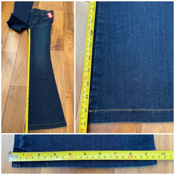 NWT Spanx pull-on flare jeans S petite in midnight shade - Picture 15 of 15